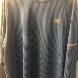 New Balance L/S Running Top  Blue size large Used